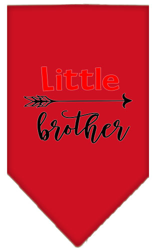 Little Brother Screen Print Bandana Red Small